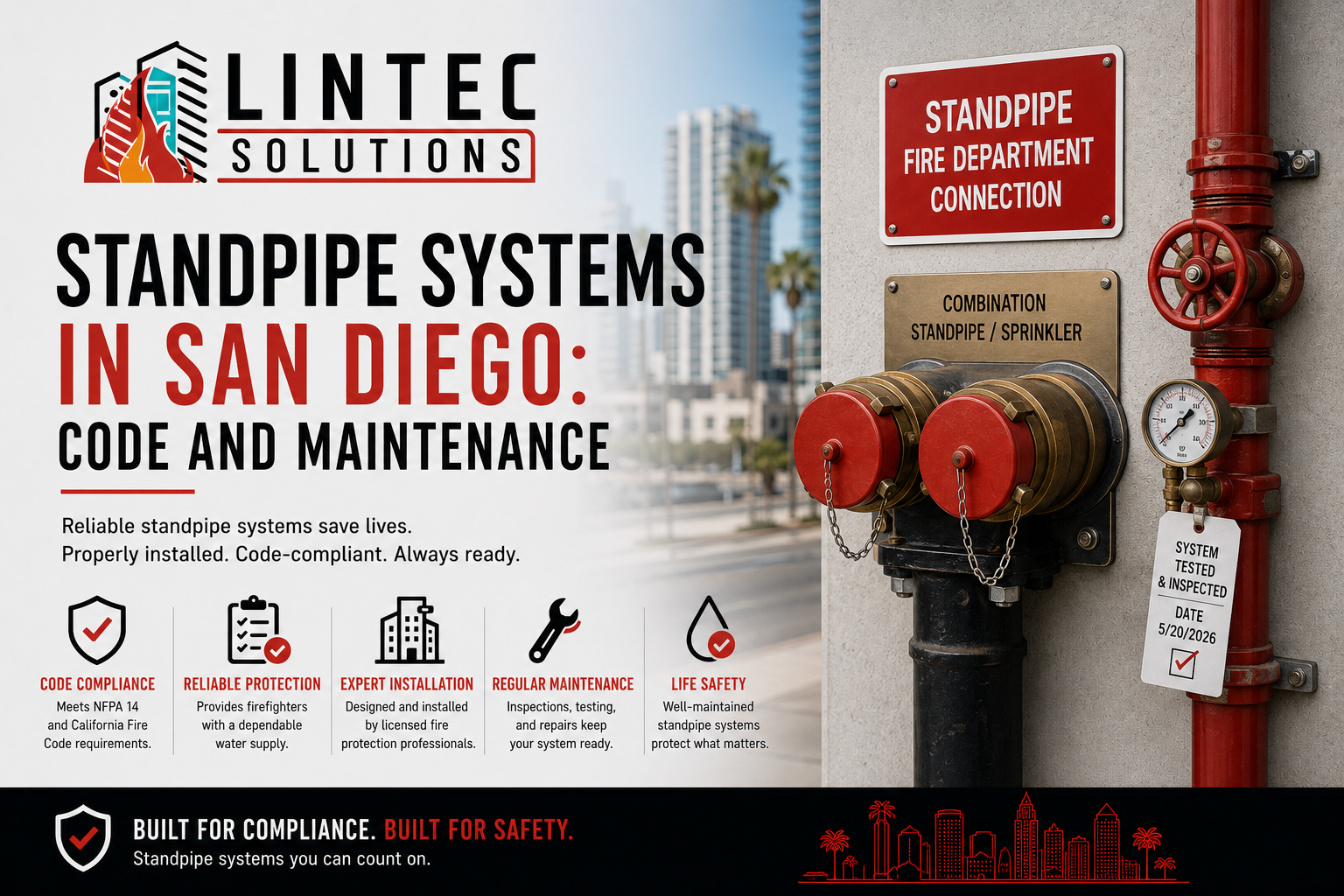 Standpipe Systems in San Diego: Code and Maintenance