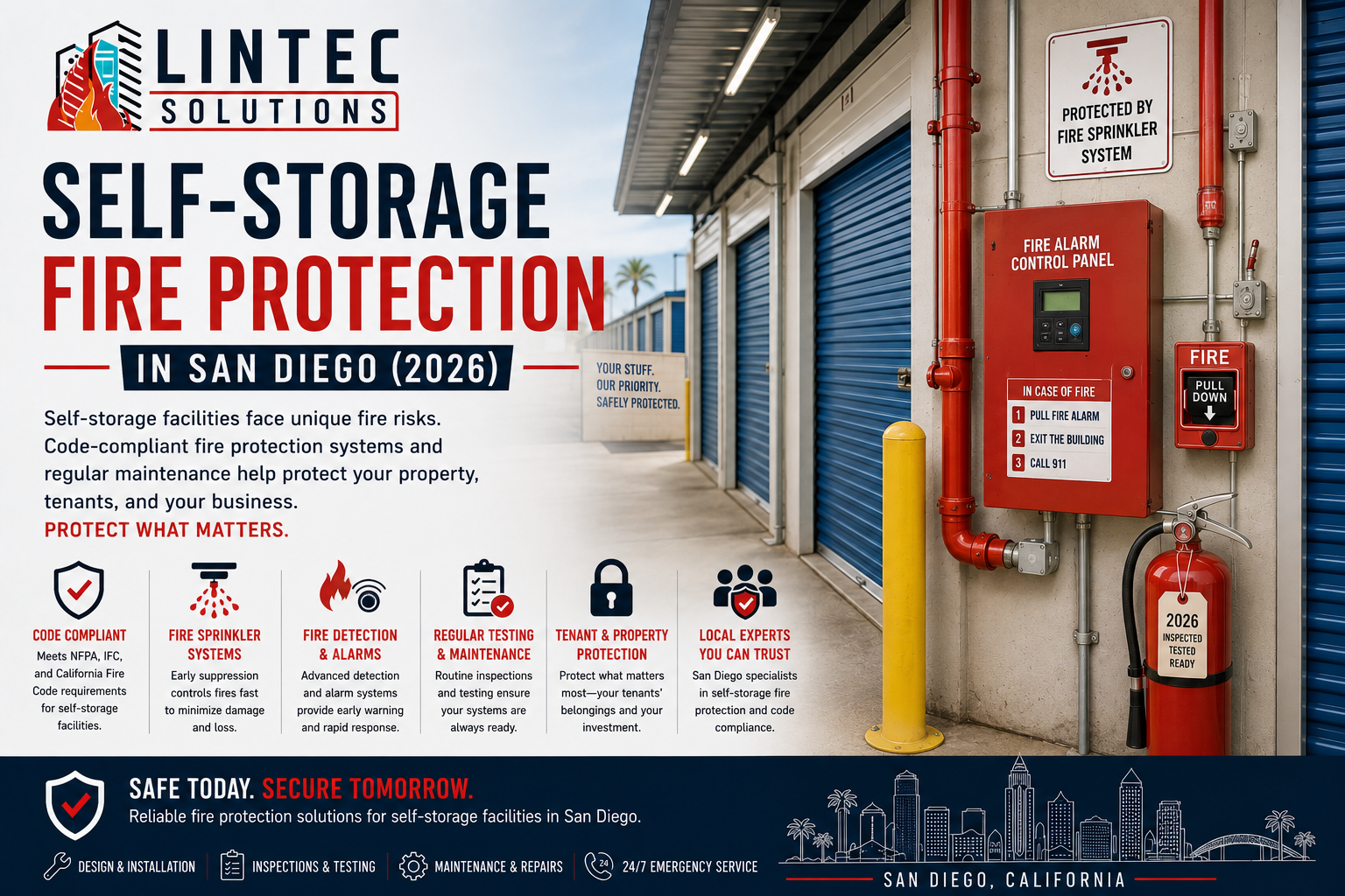 Self-Storage Fire Protection in San Diego (2026)