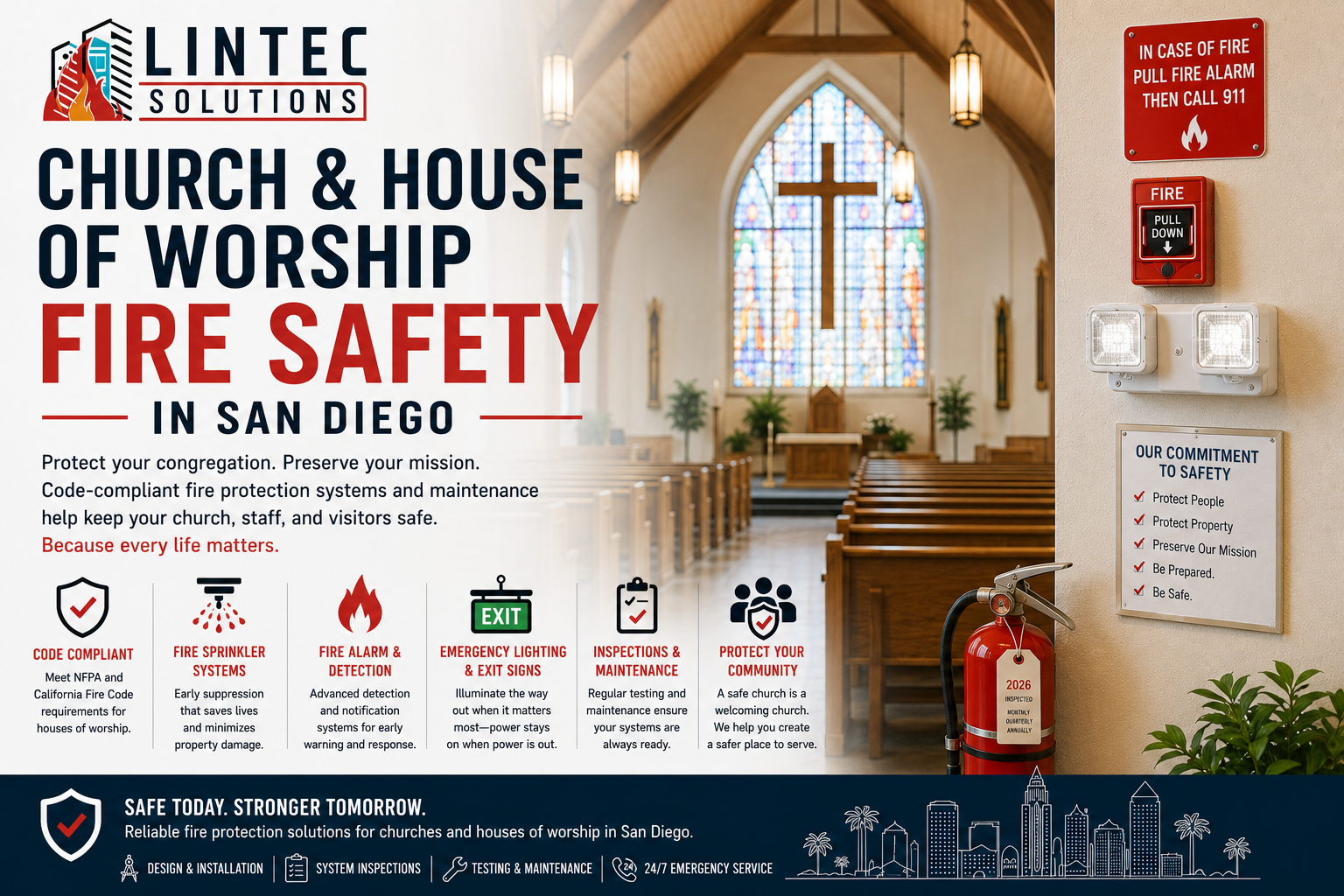 Church and House of Worship Fire Safety in San Diego