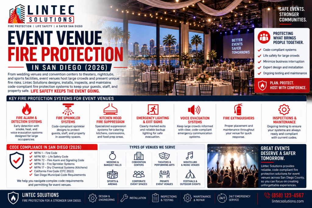 event venue fire protection San Diego